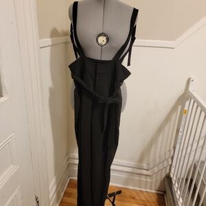 Black Strappy Jumpsuit with Belt